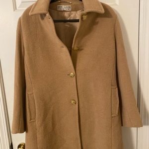 Knee length wool coat